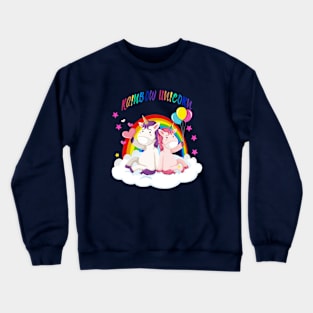 Rainbow Unicorn Crewneck Sweatshirt